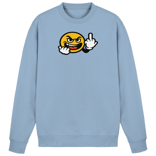 Smiley mit Mittelfinger – Gute Laune. Schlechte Laune. Klar geregelt. - Basic Sweatshirt