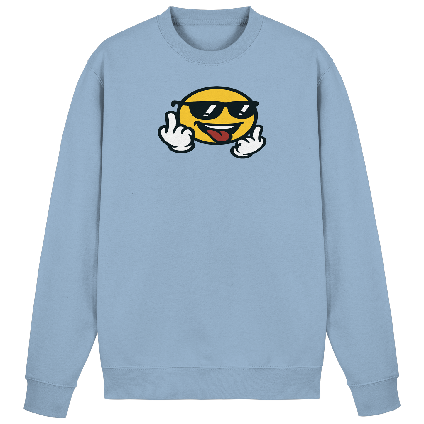 Smiley mit Mittelfinger – Der freundlichste Mittelfinger der Welt - Basic Sweatshirt