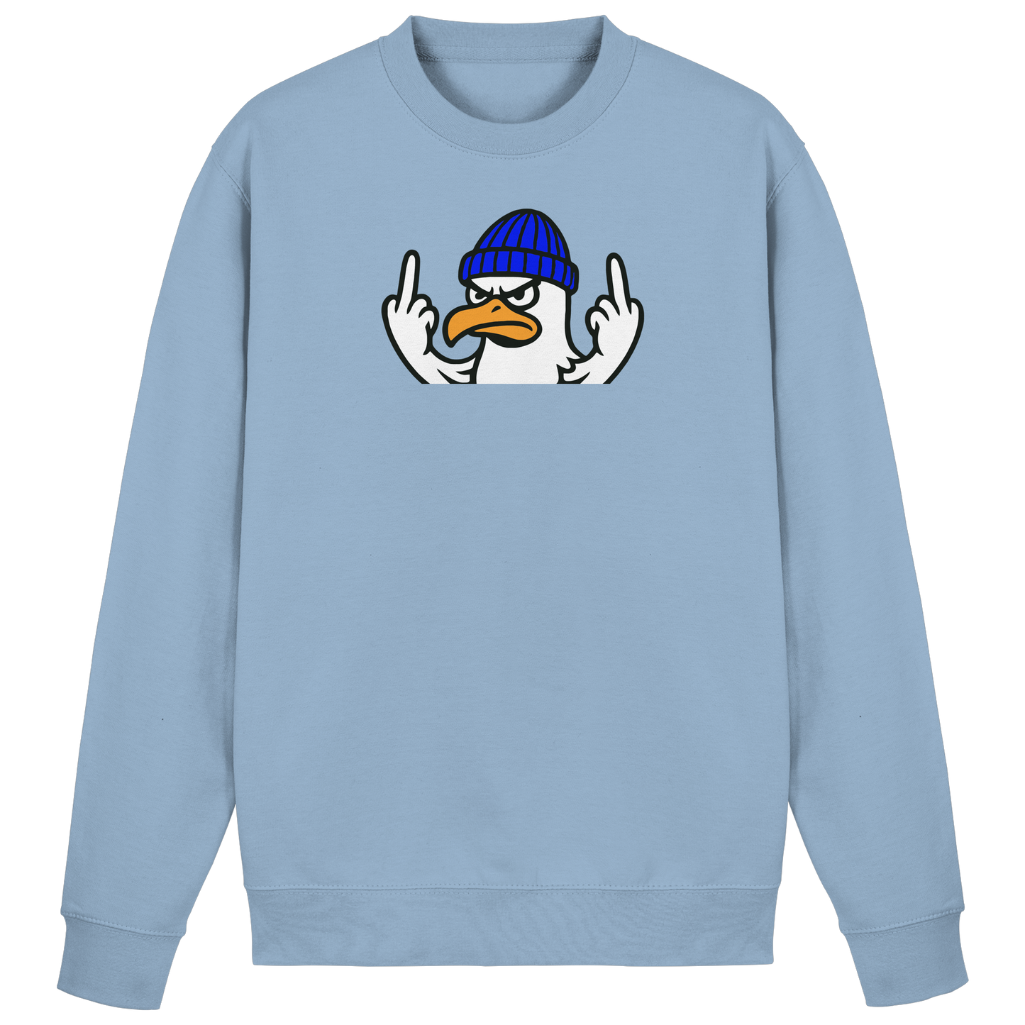 Möwe mit Mittelfinger – Vogel zeigen, Stil behalten  - Basic Sweatshirt