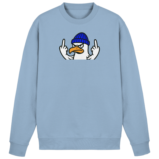 Möwe mit Mittelfinger – Vogel zeigen, Stil behalten  - Basic Sweatshirt