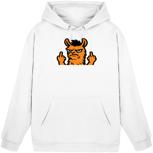 Lama mit Mittelfinger – Dein Mode-Statement gegen soziale Überforderung - Basic Unisex Hoodie