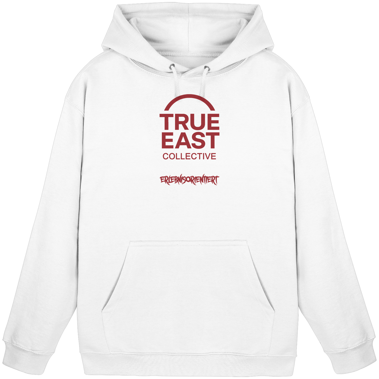 Erlebnisorientiert & True East Logo – Mehr als nur 90 Minuten - Basic Unisex Hoodie