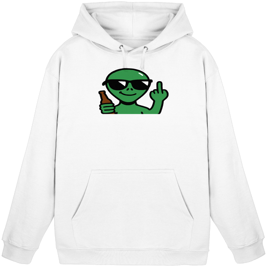 Alien mit Mittelfinger – Der Club gehört den Sternen - Basic Unisex Hoodie