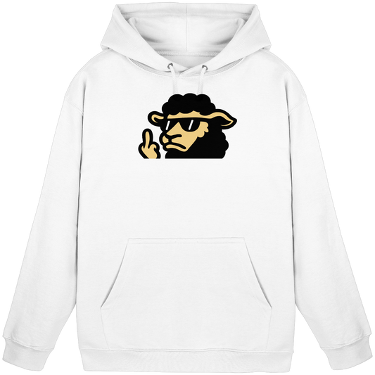Schwarzes Schaf mit Mittelfinger – Lieber auffallen als mitlaufen - Basic Unisex Hoodie