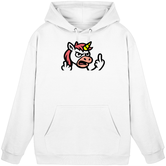 Einhorn mit Mittelfinger – Wenn die Zuckerwatte abgelaufen ist - Basic Unisex Hoodie