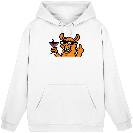 Lama mit Mittelfinger – Partymodus mit Attitüde  - Basic Unisex Hoodie