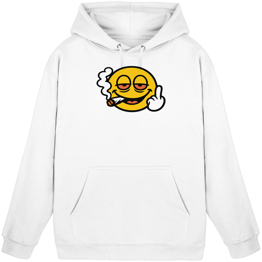 Smiley mit Mittelfinger – Wie ein Joint, nur zum Anziehen - Basic Unisex Hoodie