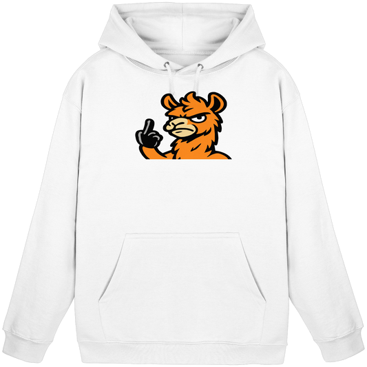Lama mit Mittelfinger – Meditation auf Abwehrmodus - Basic Unisex Hoodie