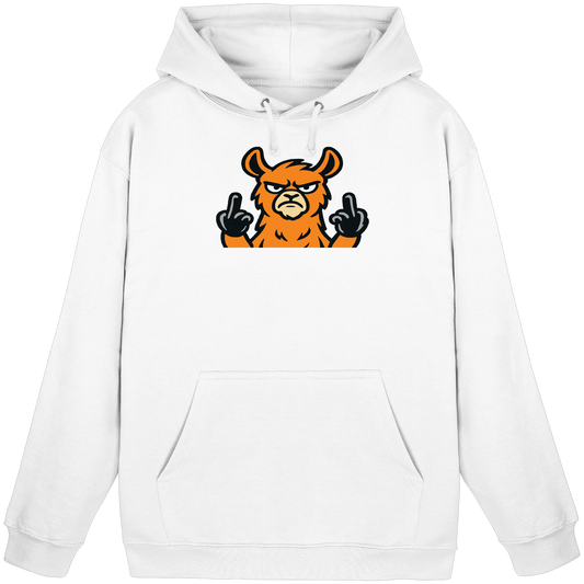 Lama mit Mittelfinger – Das Modeaccessoire für klare Kante und Ruhe - Basic Unisex Hoodie