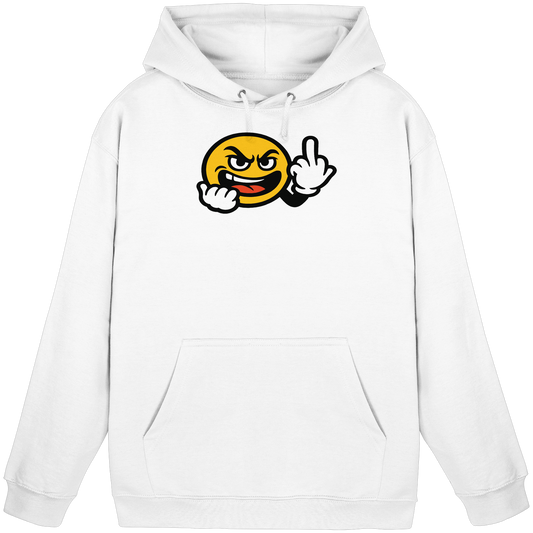 Smiley mit Mittelfinger – Gute Laune. Schlechte Laune. Klar geregelt. - Basic Unisex Hoodie