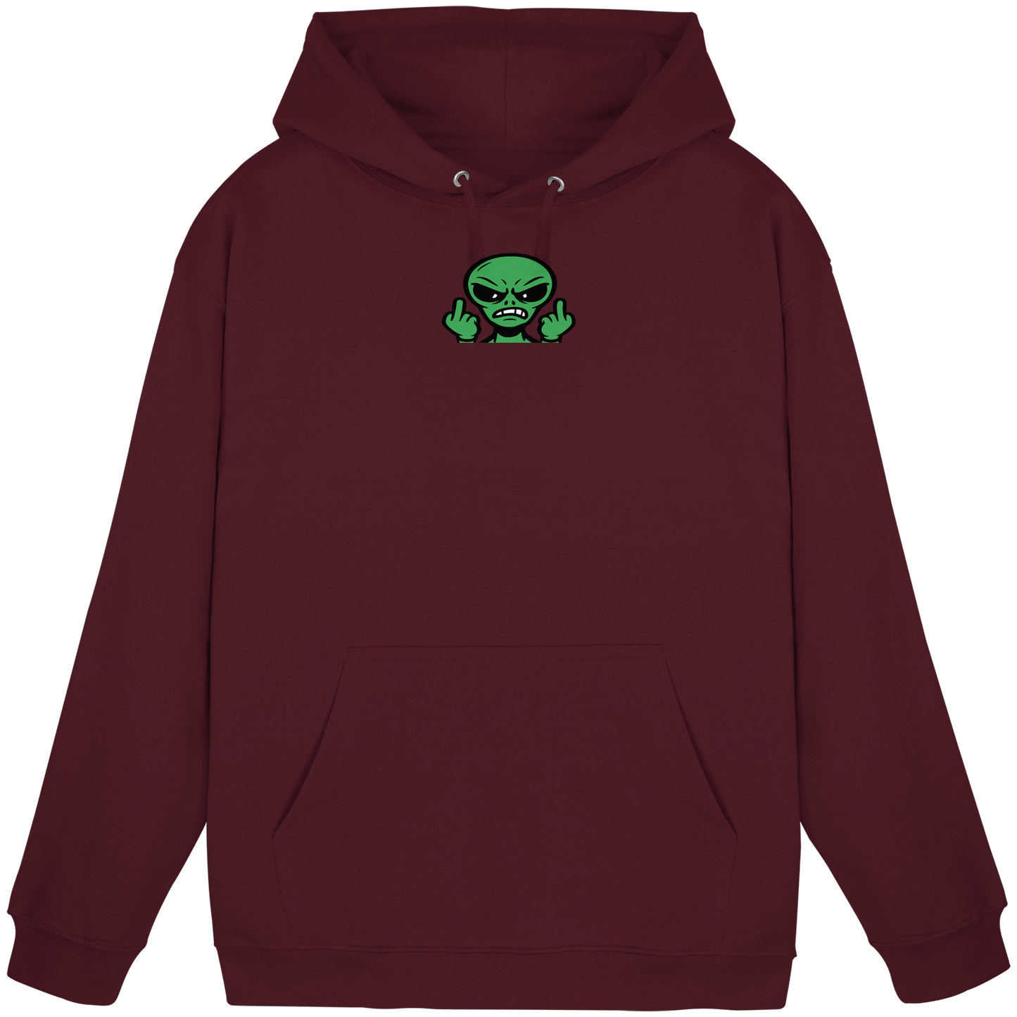 Alien mit Mittelfinger – Kontakt abgebrochen - Basic Unisex Hoodie