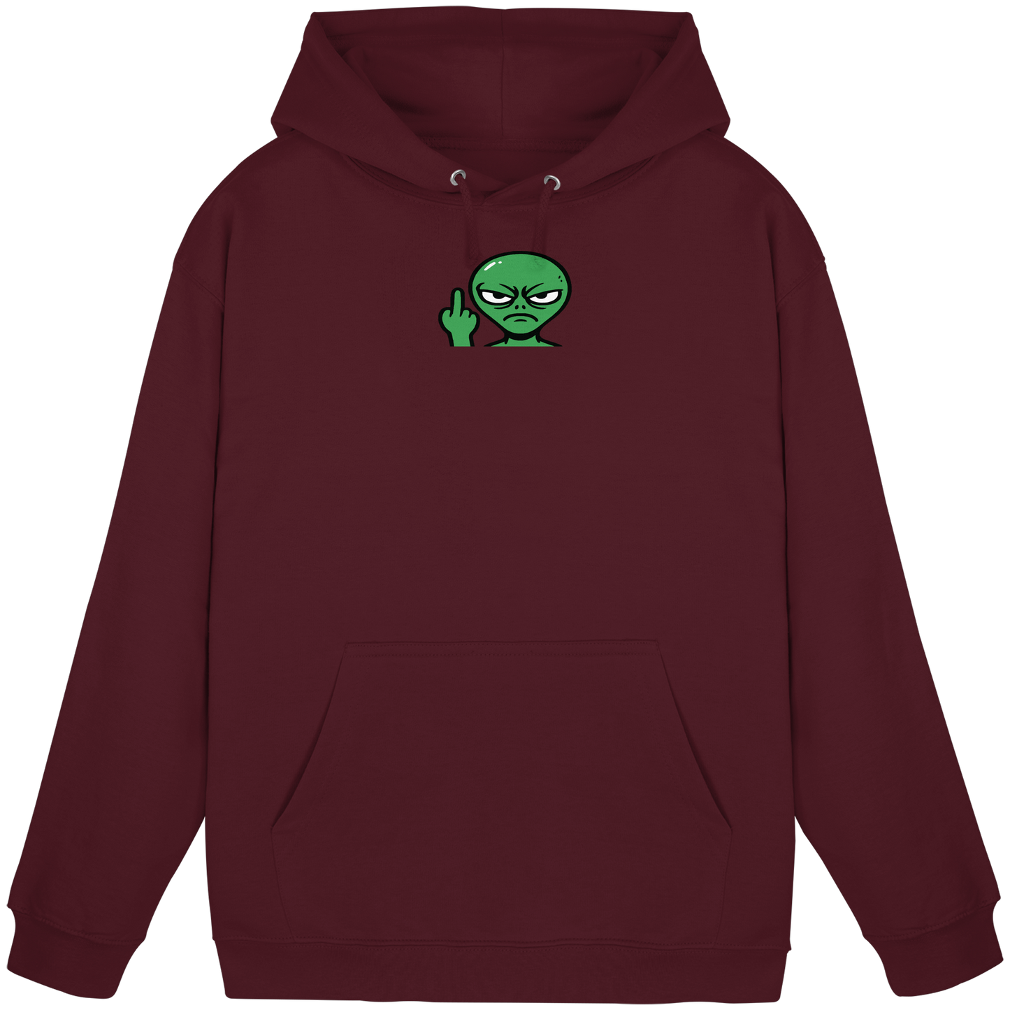 Alien mit Mittelfinger – Erdleben ist kein Ponyhof - Basic Unisex Hoodie