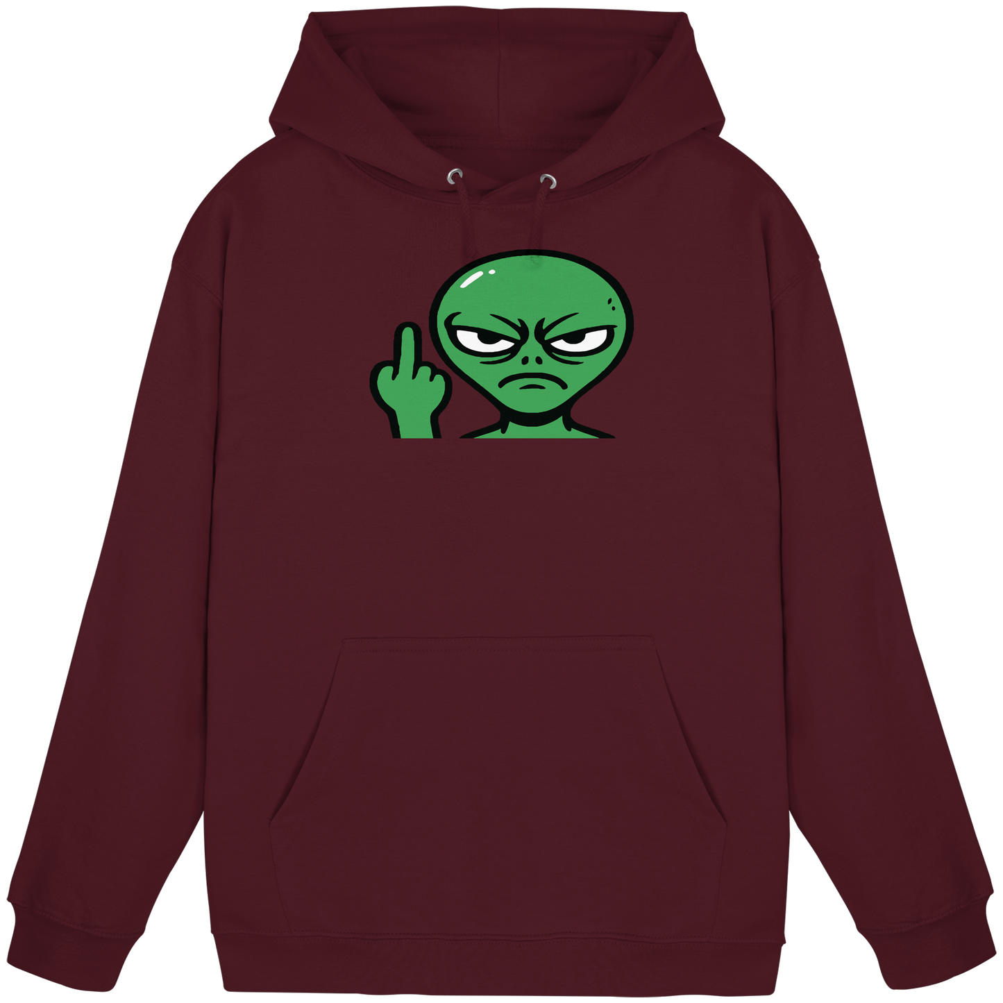 Alien mit Mittelfinger – Erdleben ist kein Ponyhof - Basic Unisex Hoodie
