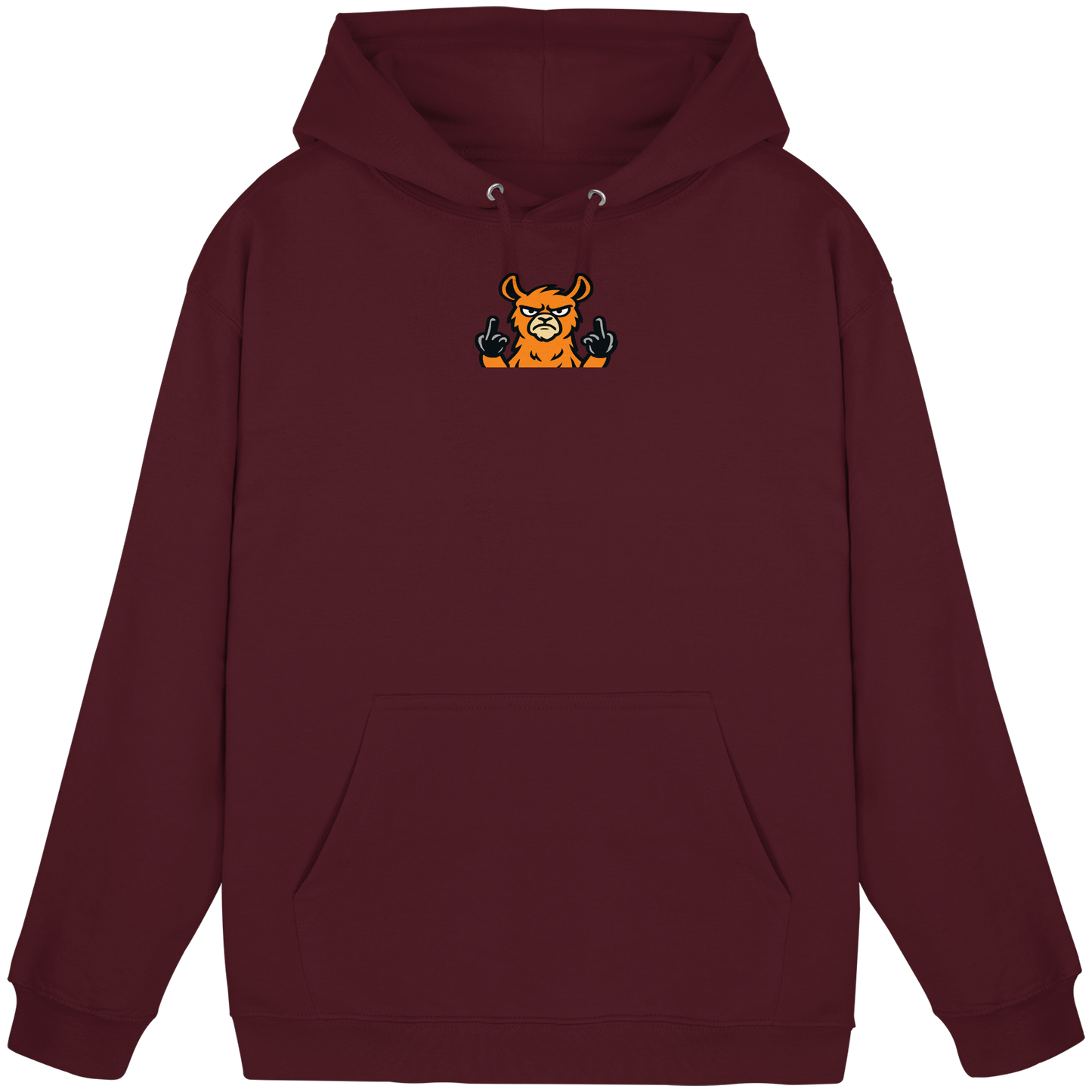 Lama mit Mittelfinger – Das Modeaccessoire für klare Kante und Ruhe - Basic Unisex Hoodie