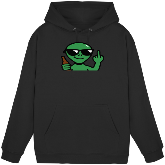 Alien mit Mittelfinger – Der Club gehört den Sternen - Basic Unisex Hoodie