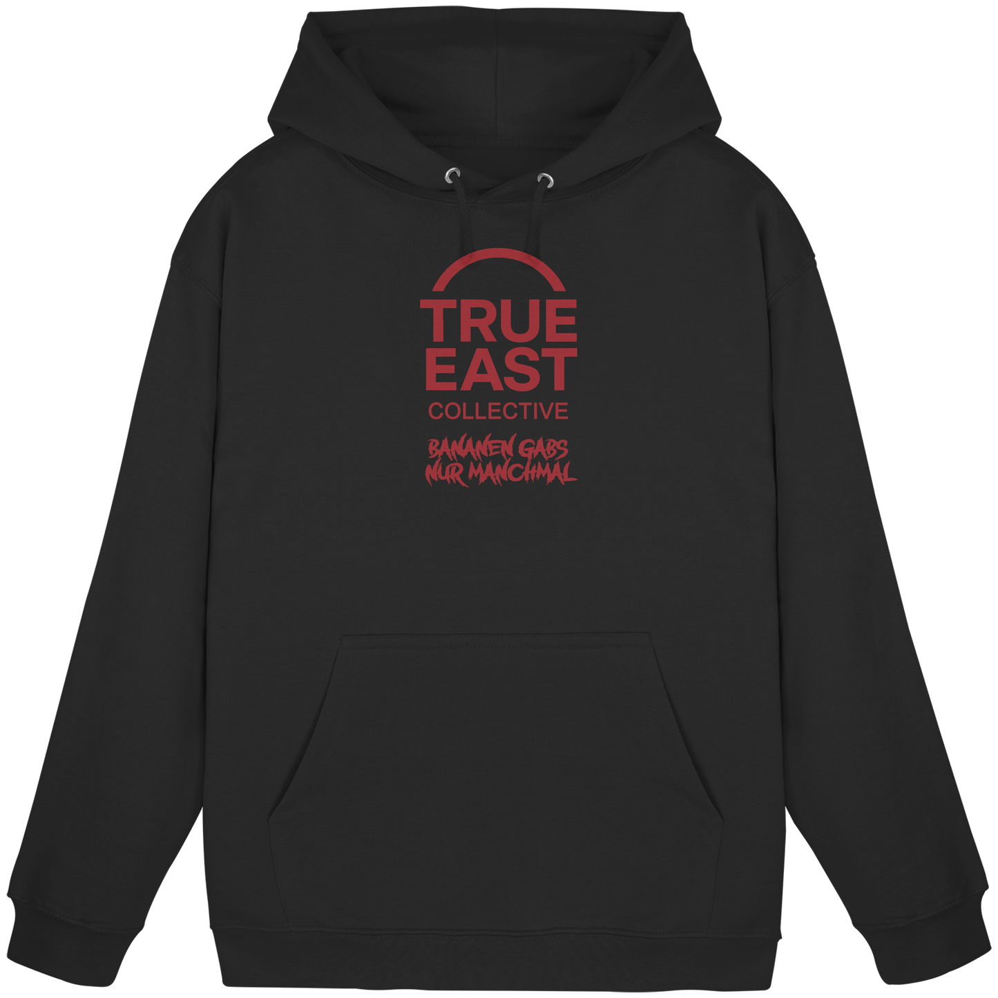 Bananen gab’s – nur manchmal & True East Logo - Erinnerung trifft Streetwear - Basic Unisex Hoodie
