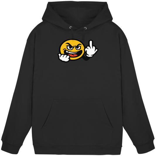 Smiley mit Mittelfinger – Gute Laune. Schlechte Laune. Klar geregelt. - Basic Unisex Hoodie