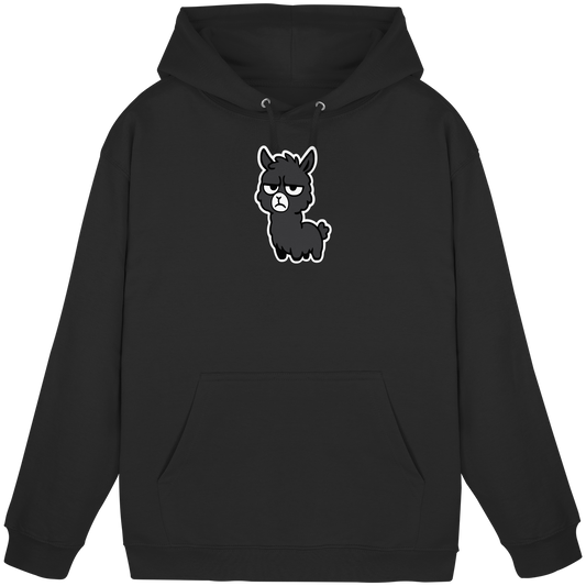 Alpaka mit Augenrollen & hochgezogener Lippe – Bitte nicht heute, Mensch - Basic Unisex Hoodie