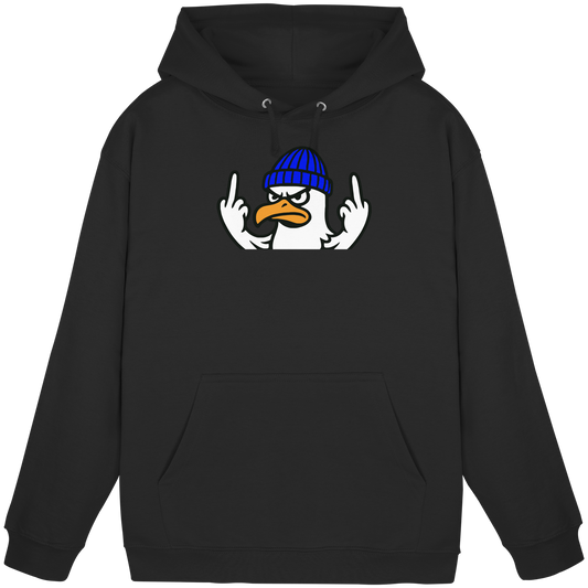 Möwe mit Mittelfinger – Vogel zeigen, Stil behalten  - Basic Unisex Hoodie