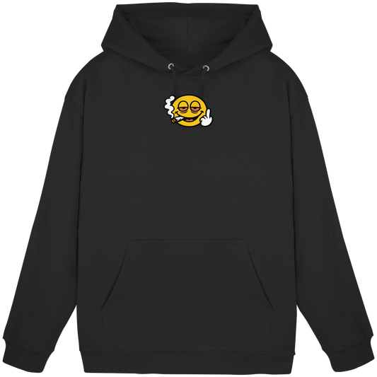 Smiley mit Mittelfinger – Wie ein Joint, nur zum Anziehen - Basic Unisex Hoodie