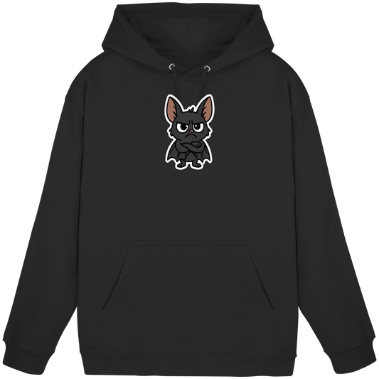 Fledermaus mit verschränkten Flügeln – Nachtmodus: Skepsis aktiv - Basic Unisex Hoodie