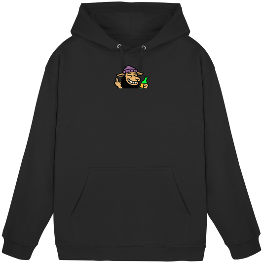 Schaf mit Mittelfinger im Partymodus – Dancefloor? Nur wenn’s brennt - Basic Unisex Hoodie