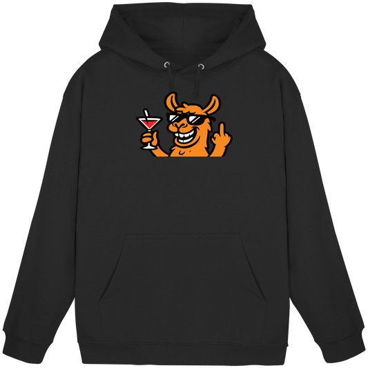 Lama mit Mittelfinger – Partymodus mit Attitüde  - Basic Unisex Hoodie