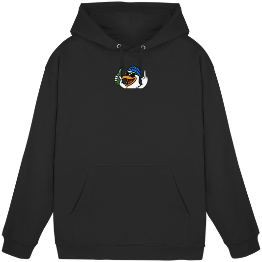Möwe mit Mittelfinger – Der fliegende Cocktail der Verweigerung - Basic Unisex Hoodie