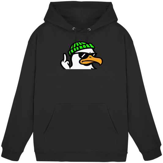 Möwe mit Mittelfinger – Klarstellung in Federform - Basic Unisex Hoodie