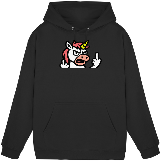 Einhorn mit Mittelfinger – Wenn die Zuckerwatte abgelaufen ist - Basic Unisex Hoodie