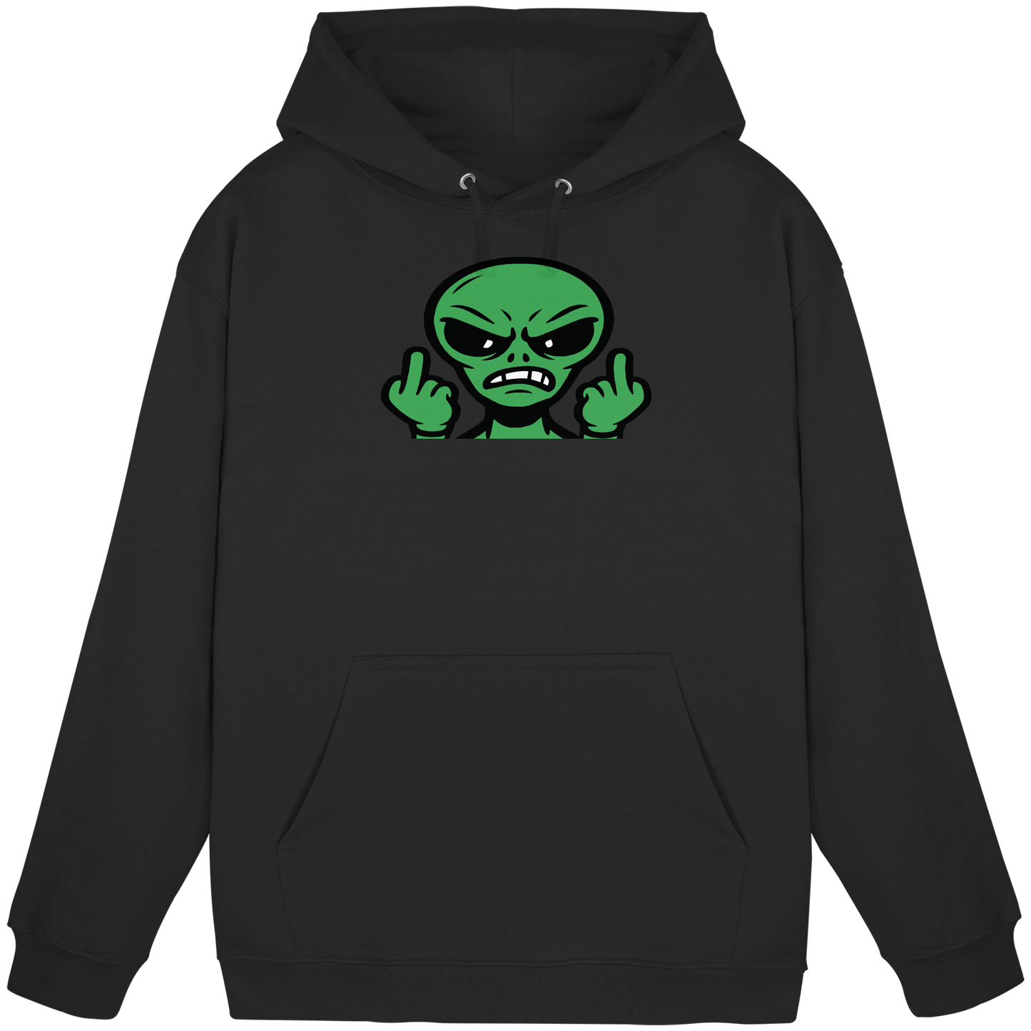 Alien mit Mittelfinger – Kontakt abgebrochen - Basic Unisex Hoodie