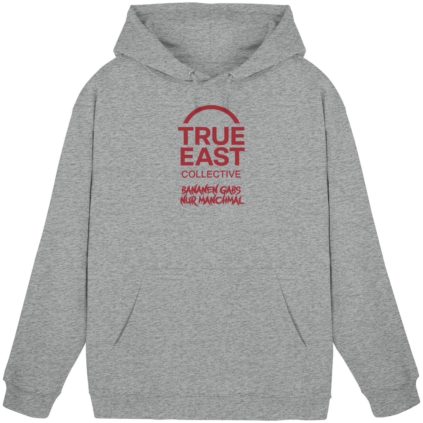Bananen gab’s – nur manchmal & True East Logo - Erinnerung trifft Streetwear - Basic Unisex Hoodie
