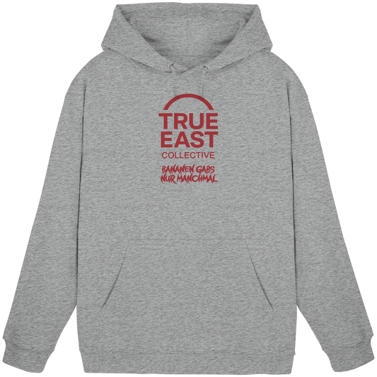 Bananen gab’s – nur manchmal & True East Logo - Erinnerung trifft Streetwear - Basic Unisex Hoodie