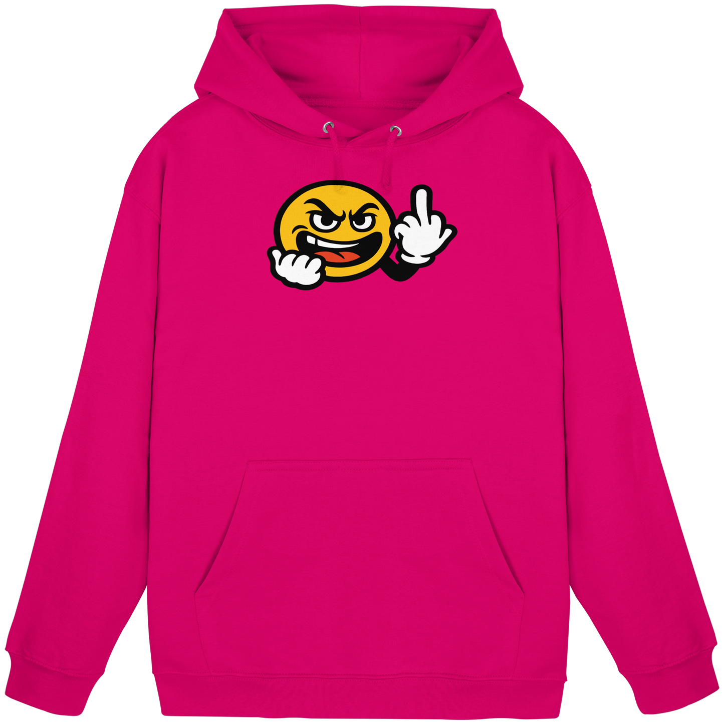 Smiley mit Mittelfinger – Gute Laune. Schlechte Laune. Klar geregelt. - Basic Unisex Hoodie