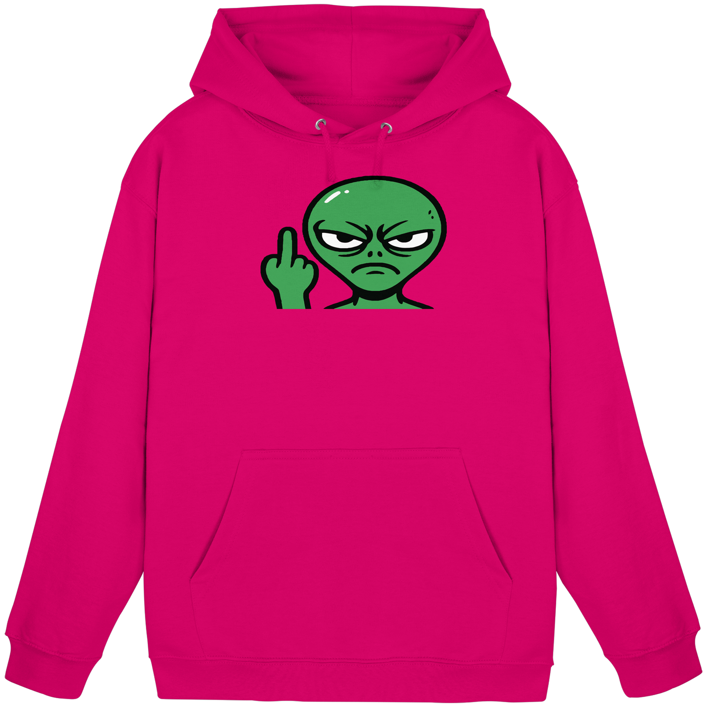 Alien mit Mittelfinger – Erdleben ist kein Ponyhof - Basic Unisex Hoodie