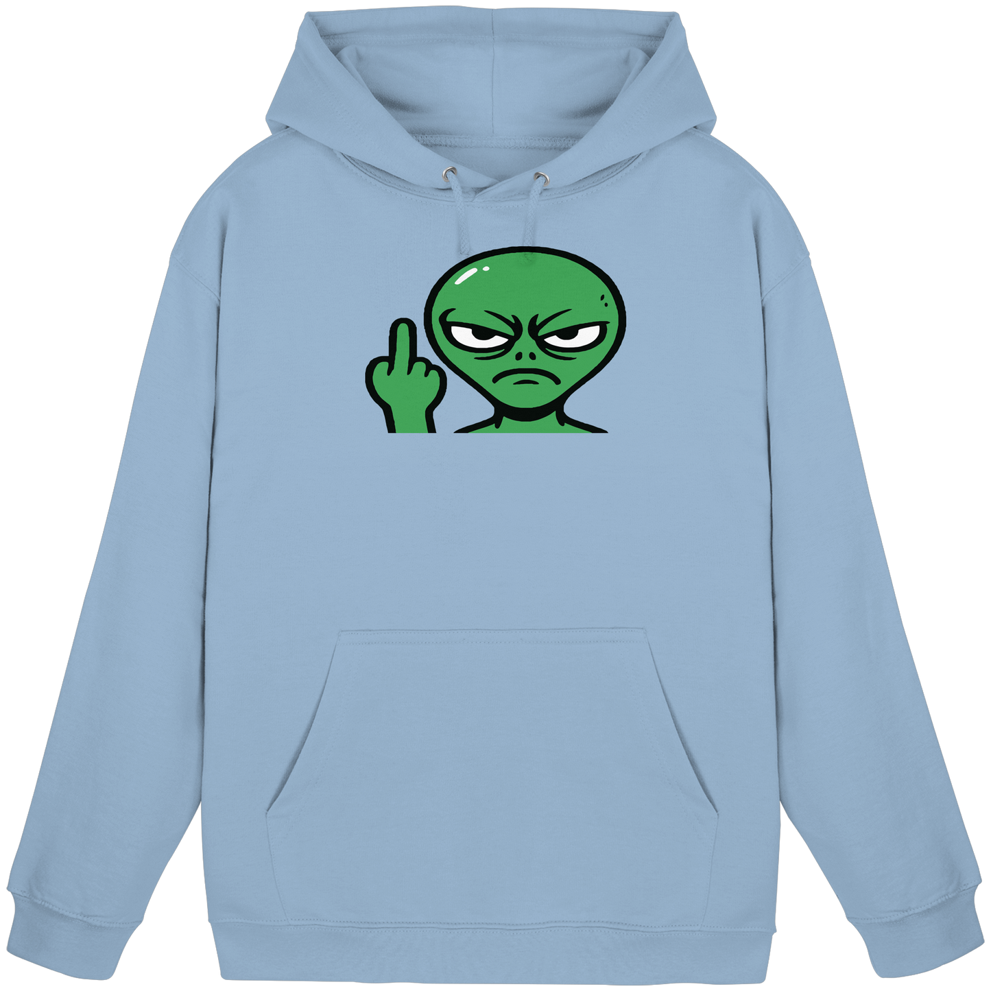 Alien mit Mittelfinger – Erdleben ist kein Ponyhof - Basic Unisex Hoodie