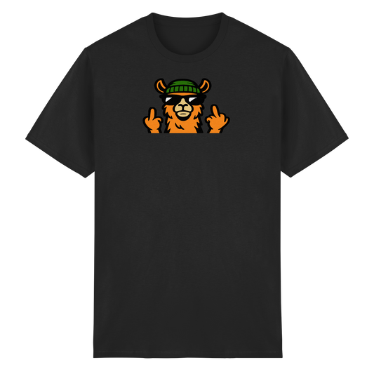 Lama mit Mittelfinger – Dein freches Statement gegen nervige Fragen und blöde Menschen - Heavy Cotton T-Shirt