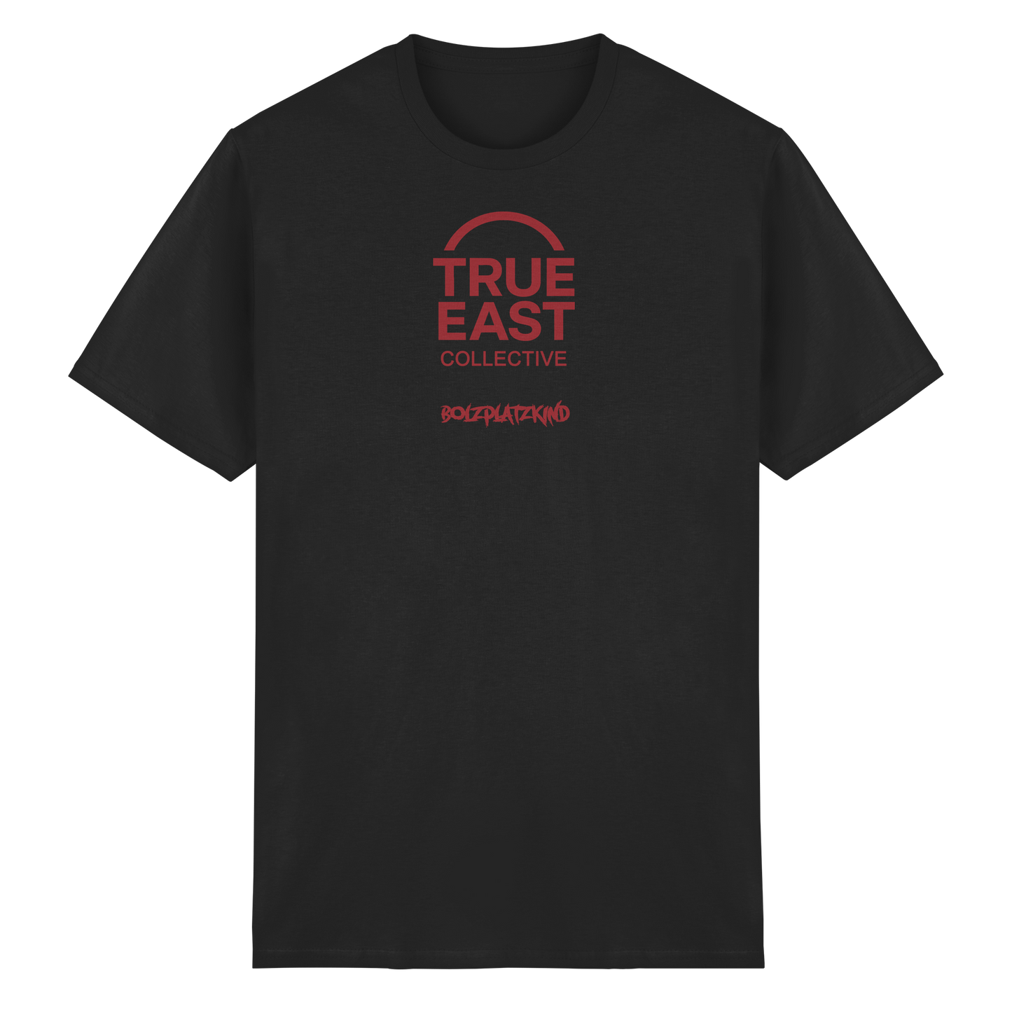 Bolzplatzkind & True East Logo  – Wurzeln unter Flutlicht - Heavy Cotton T-Shirt