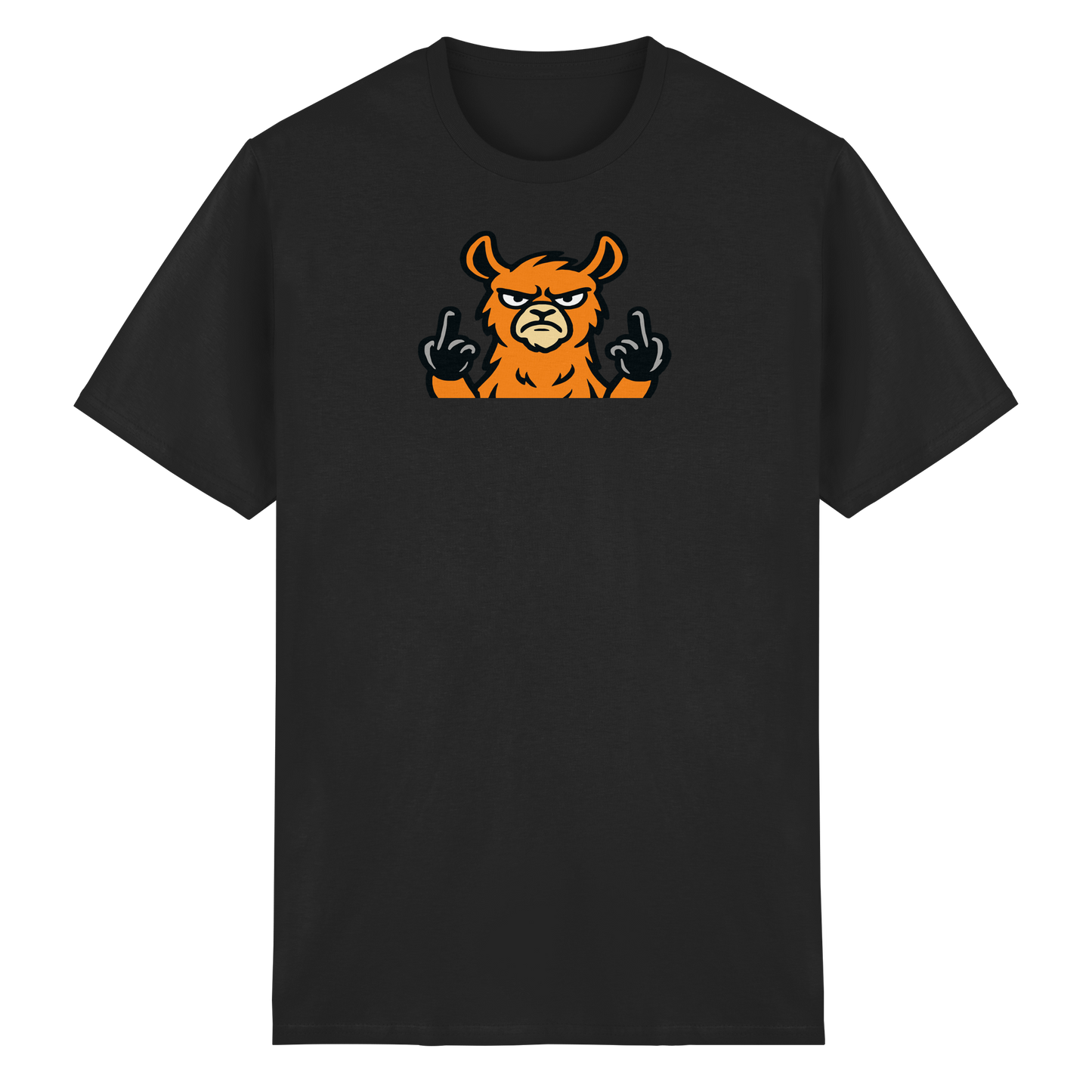Lama mit Mittelfinger – Das Modeaccessoire für klare Kante und Ruhe - Heavy Cotton T-Shirt