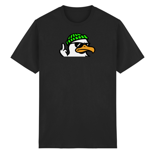 Möwe mit Mittelfinger – Klarstellung in Federform - Heavy Cotton T-Shirt