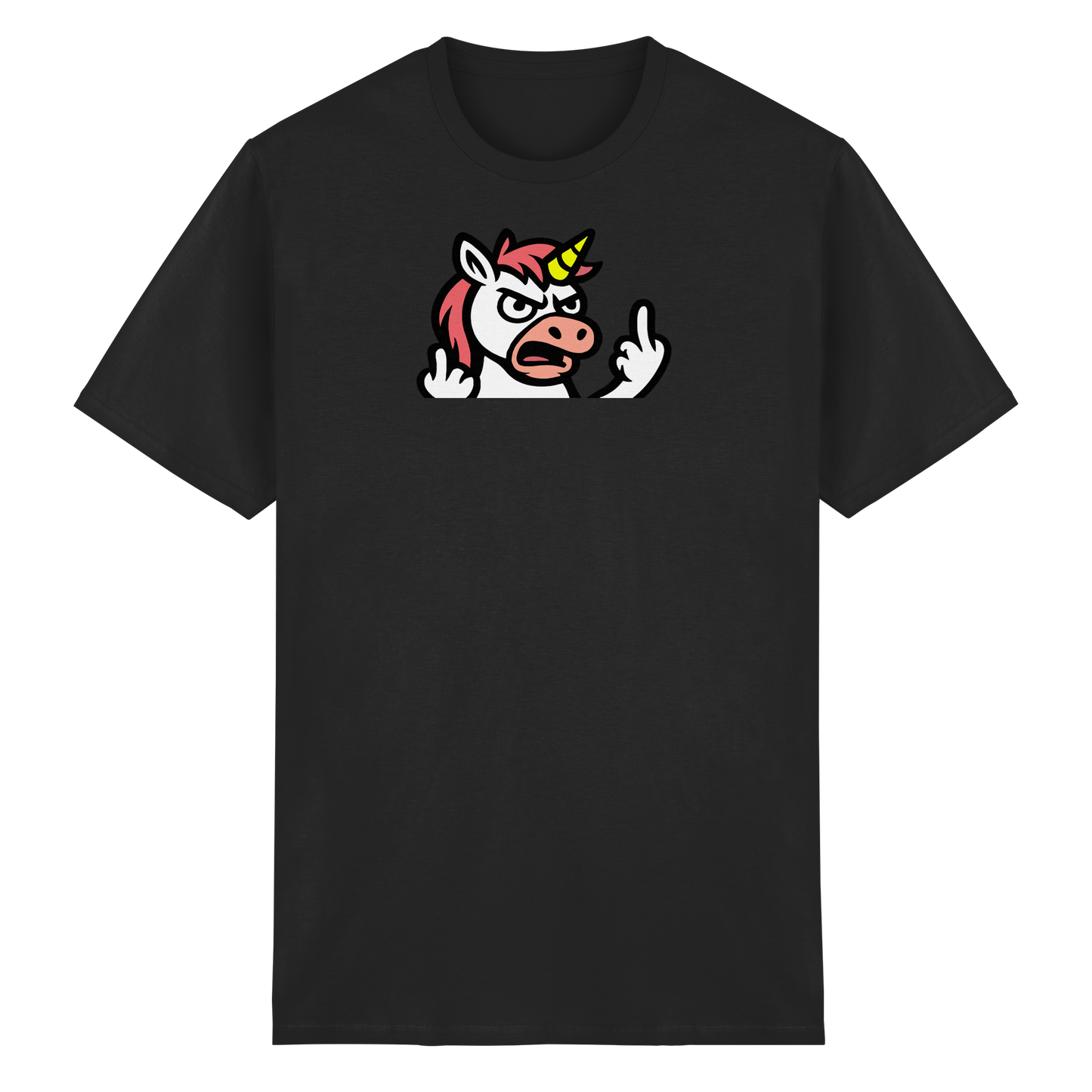 Einhorn mit Mittelfinger – Wenn die Zuckerwatte abgelaufen ist - Heavy Cotton T-Shirt