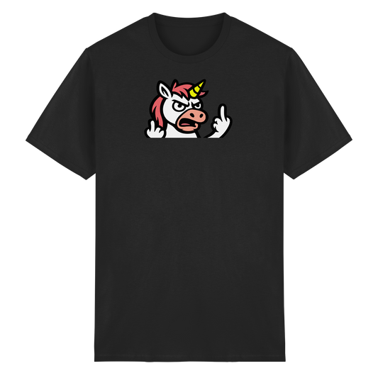 Einhorn mit Mittelfinger – Wenn die Zuckerwatte abgelaufen ist - Heavy Cotton T-Shirt