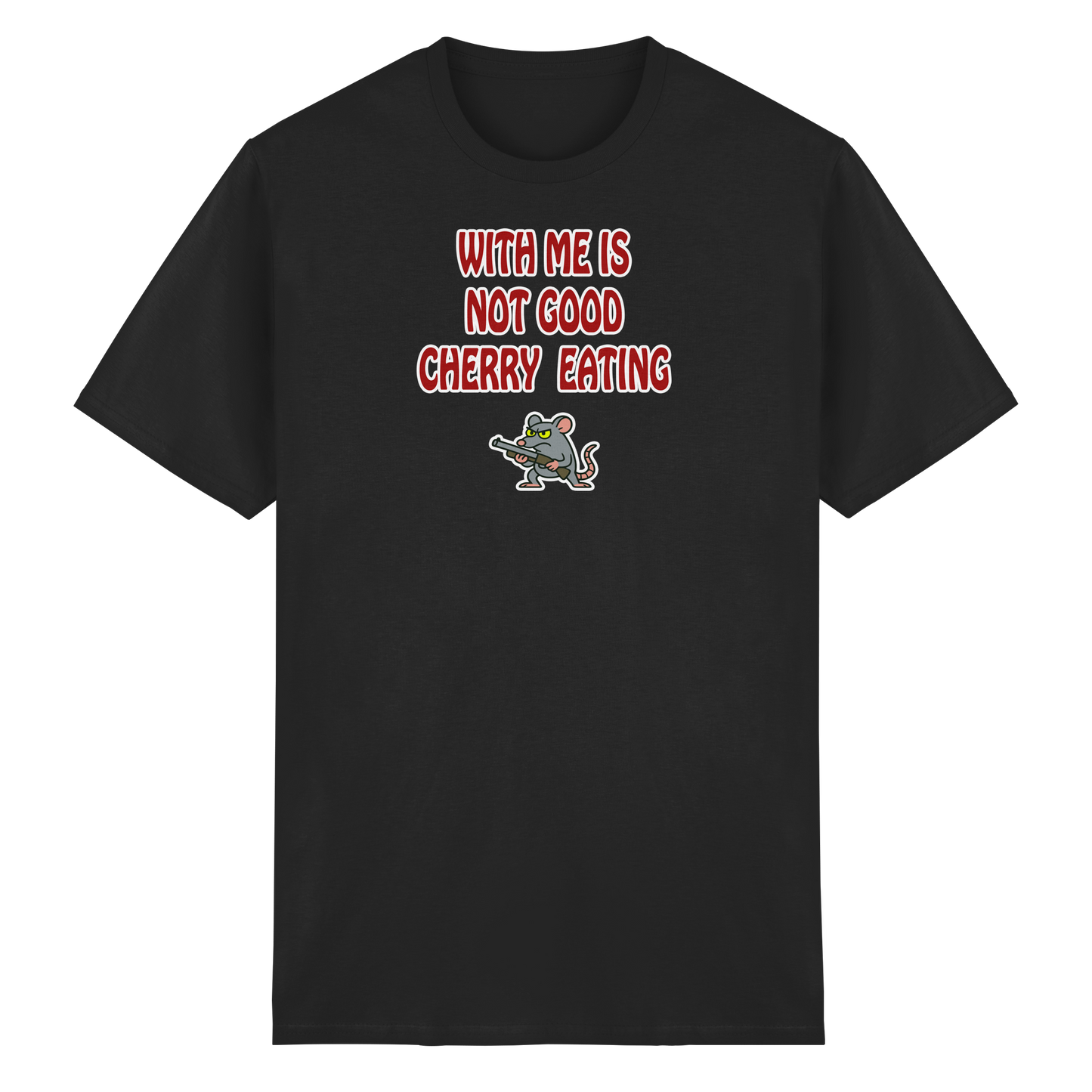 With me is not good cherry eating - Heavy Cotton T-Shirt