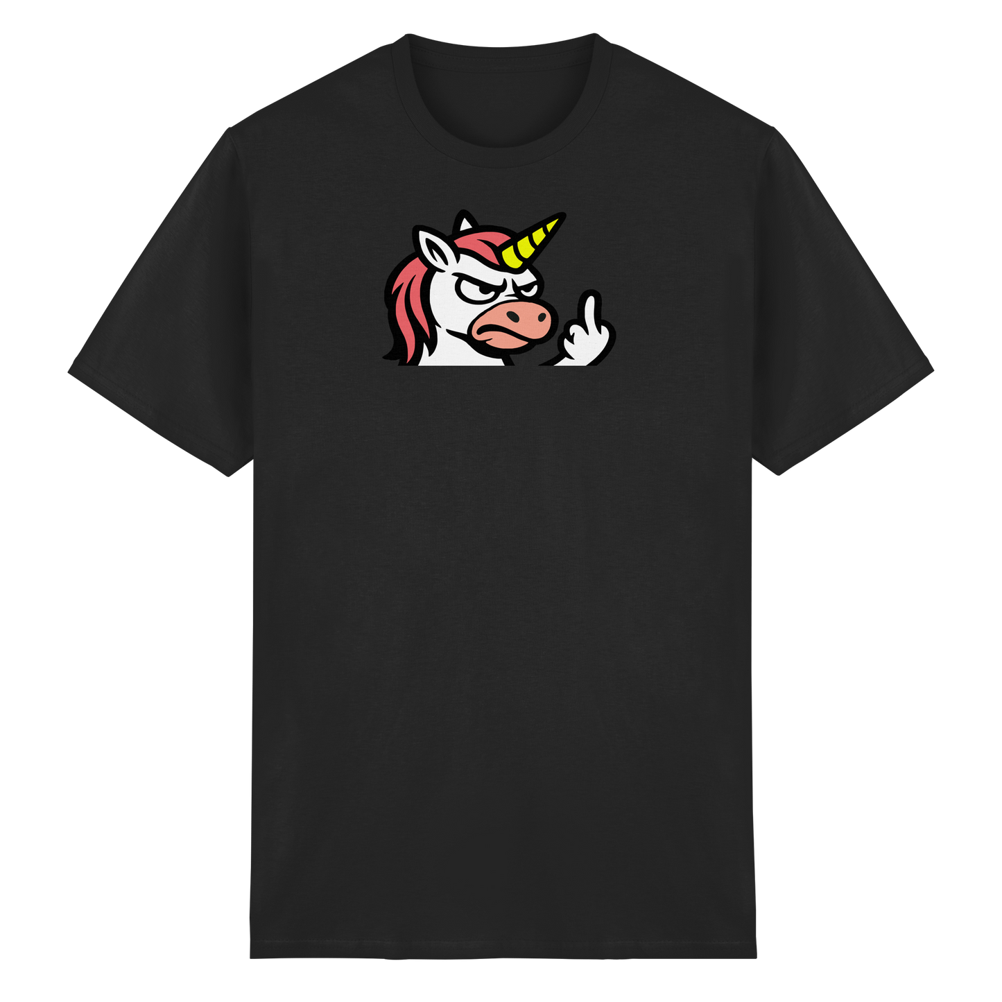 Einhorn mit Mittelfinger – Magie war gestern, jetzt kommt Klartext - Heavy Cotton T-Shirt