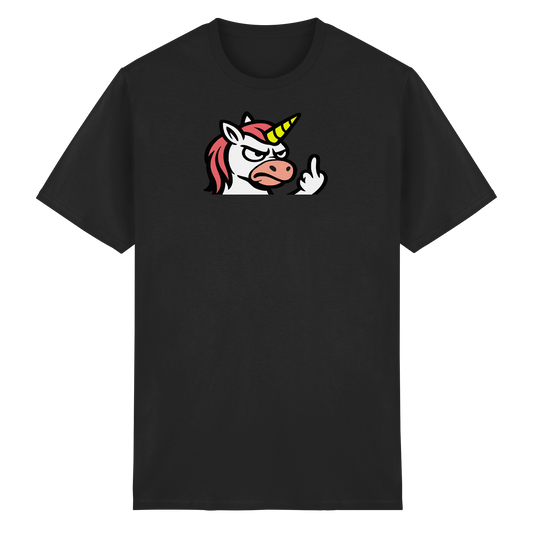 Einhorn mit Mittelfinger – Magie war gestern, jetzt kommt Klartext - Heavy Cotton T-Shirt