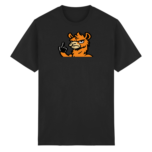 Lama mit Mittelfinger – Meditation auf Abwehrmodus - Heavy Cotton T-Shirt