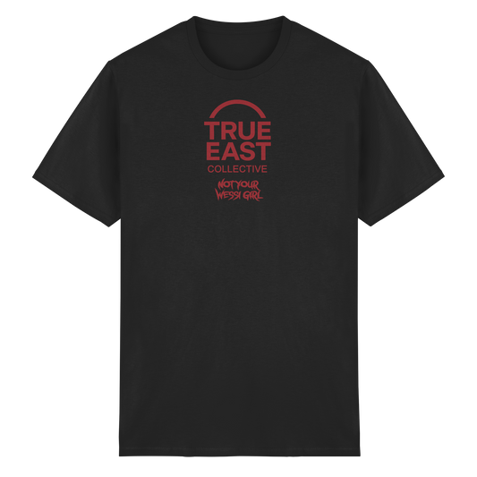 Not Your Wessi Girl & True East Logo  – Lautloser Widerstand auf Stoff - Heavy Cotton T-Shirt