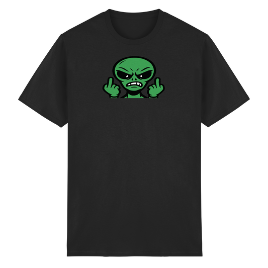 Alien mit Mittelfinger – Kontakt abgebrochen - Heavy Cotton T-Shirt