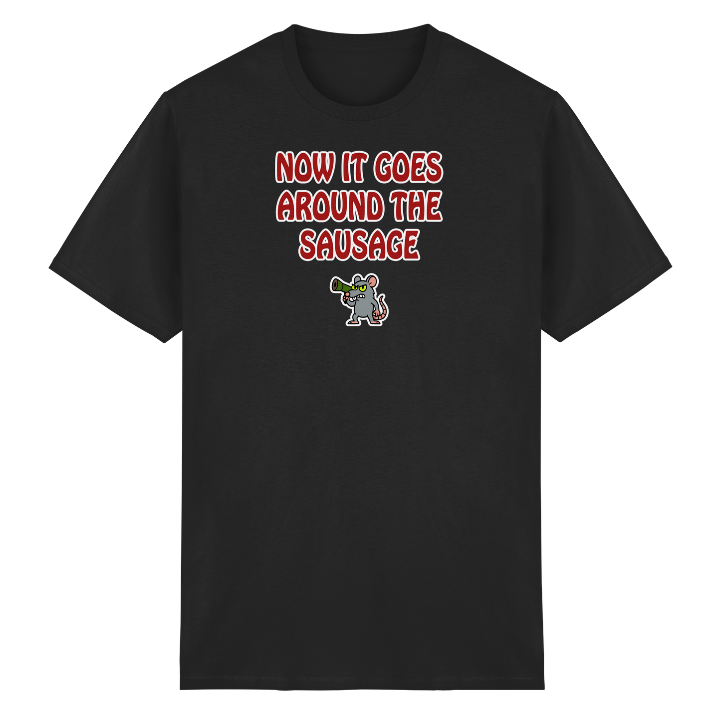 Now it goes around the sausage - Heavy Cotton T-Shirt