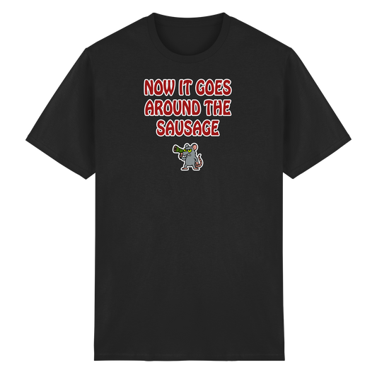 Now it goes around the sausage - Heavy Cotton T-Shirt